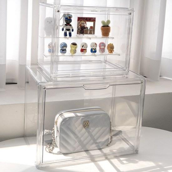 McEDA Acrylic Case Bag Figure Storage Armoire, Transparent (36x22x2..., 1 Piece)