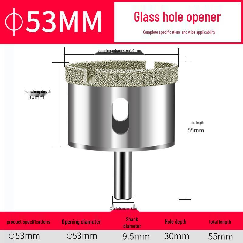 Schmirgelglas-Bohrer für Fliesen und Marmor, 3-200 mm