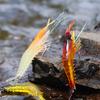 Soft Fishing Luminous Shrimp Lure with Hook Swivel Beads Artificial Silicone Glow Fishing Bait Fish Bait Set Jigging
