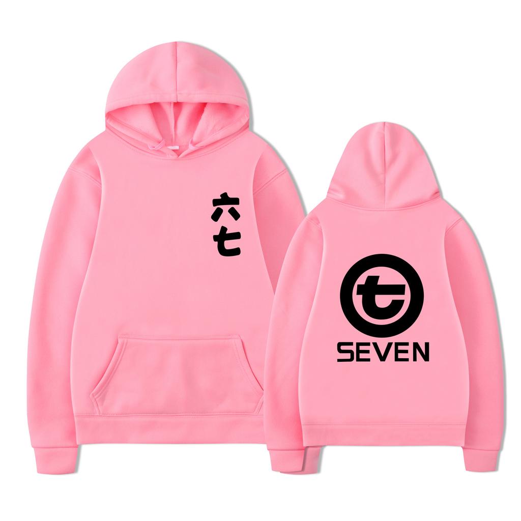 Wu Liuqi Number Hoodie Men's and Women's Harajuku Pullover Street Wear Unisex Autumn Winter Plushed Tops Oversize Sweater