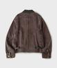 Hooves Bleached Canvas Work Jacket [Washed Brown]