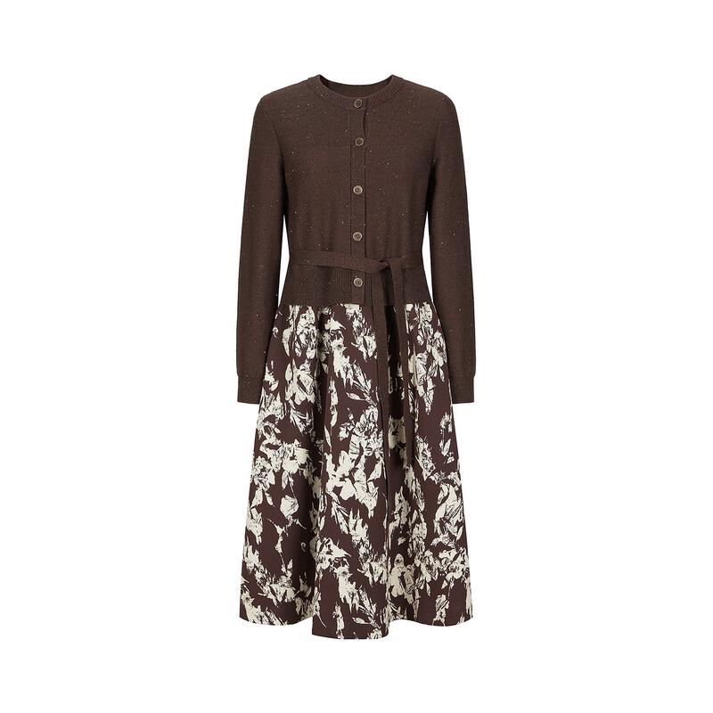 JZ ANNAKOO Amber Flow Retro X-Line Knit Dress