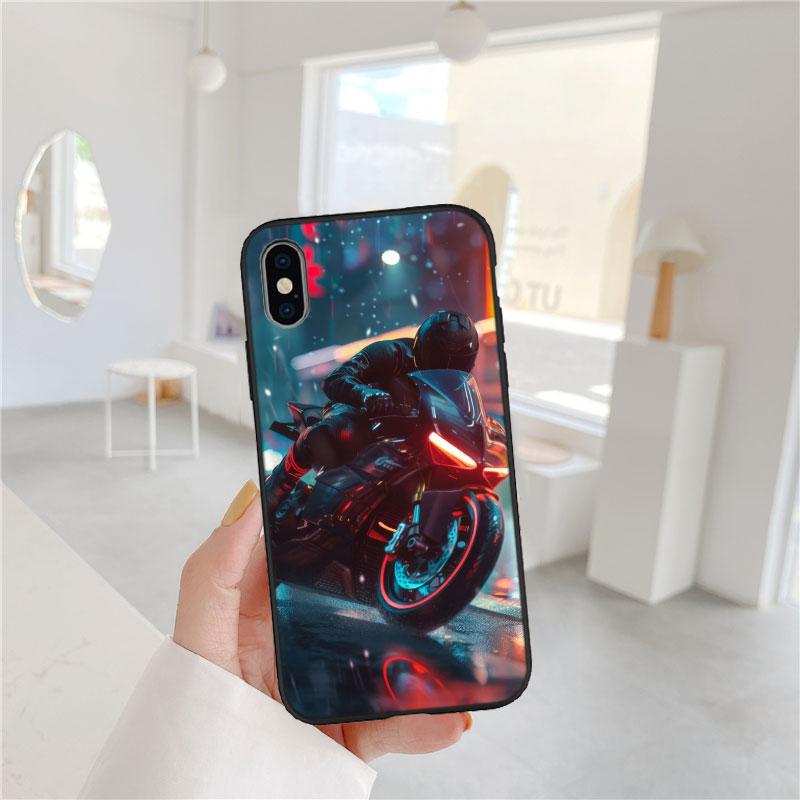 PP44 Motorcycle Racing Soft Shell Phone Case for Redmi Note 10 11 12 Pro Max 10S 10C 10T 11A 11S 12S 12C