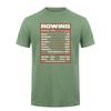 Rowing Nutrition Facts Funny Rower Crew Team Tshirt Sports Athlete Unisex T Shirts Da582