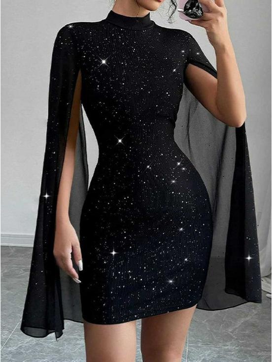 Elegant Starry Sky Rhinestone Ribbed Mini Skirt - Sleeveless, Slim Fit, Hip-Hugging Design for Summer