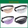 Sleek Geometric Holographic Waist Bags For Women Durable And Stylish Belt Packs