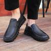 Luxury Leisure Walk Dress Shoe Genuine Leather Men Casual Shoes High Quality  Man Loafers Breathable Formal Men Slip on Flats