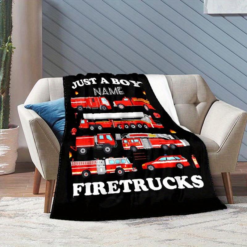 Firefighter Customize Your Name Blanket Warm Comfortable And Soft Blankets Are Suitable For Home Lunch Break Blanket Office Sofa Sofa Gift To