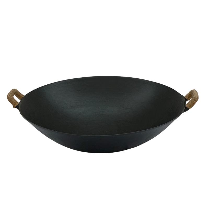 Zhensanhuan Cantonese Cast Iron Wok with Double Handles