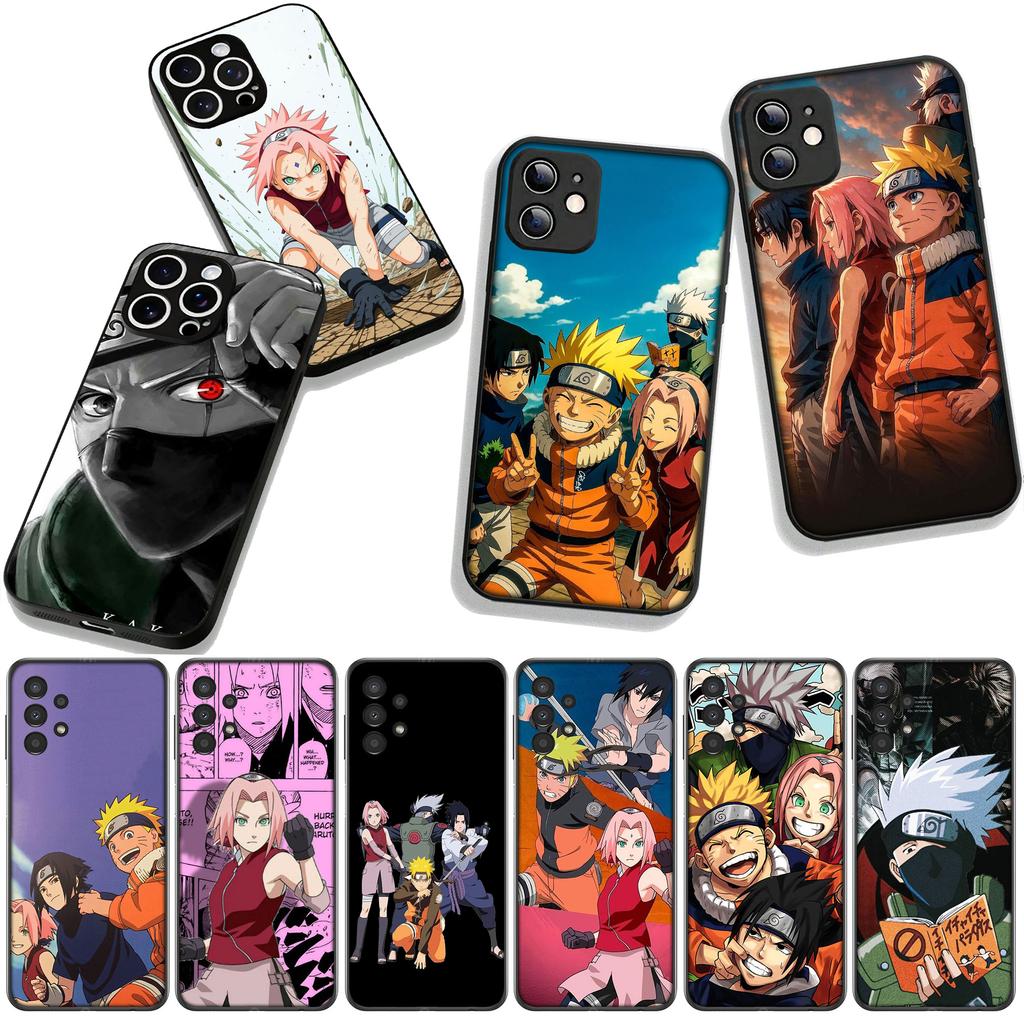 Sasuke Haruno Sakura Narutos Kakashi Case for Samsung Galaxy A36 A17 A26 A07 A35 A54 A53 A13 A33 A34 S8 S9 S20 S21 FE S10 Plus