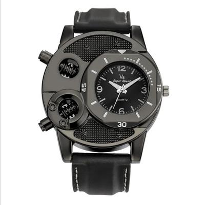 Neue V8 Herrenuhren Mode Lässig Wasserdichte Quarzuhren für Männer Einzigartiger Stil Schwarze Analoge Armbanduhr Herren Business Uhr