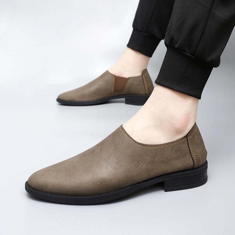 

Модная деловая обувь для мужчин, брендовые универсальные мужские мокасины, удобные мужские туфли для вождения, 2024 г., новое поступление, мужская повседневная обувь 13 хаки