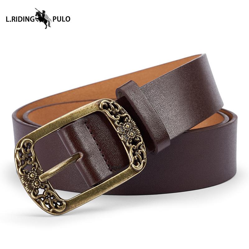 Men's Belt Pin Buckle Belt British Retro Business Fashion Versatile Matching Jeans Belt