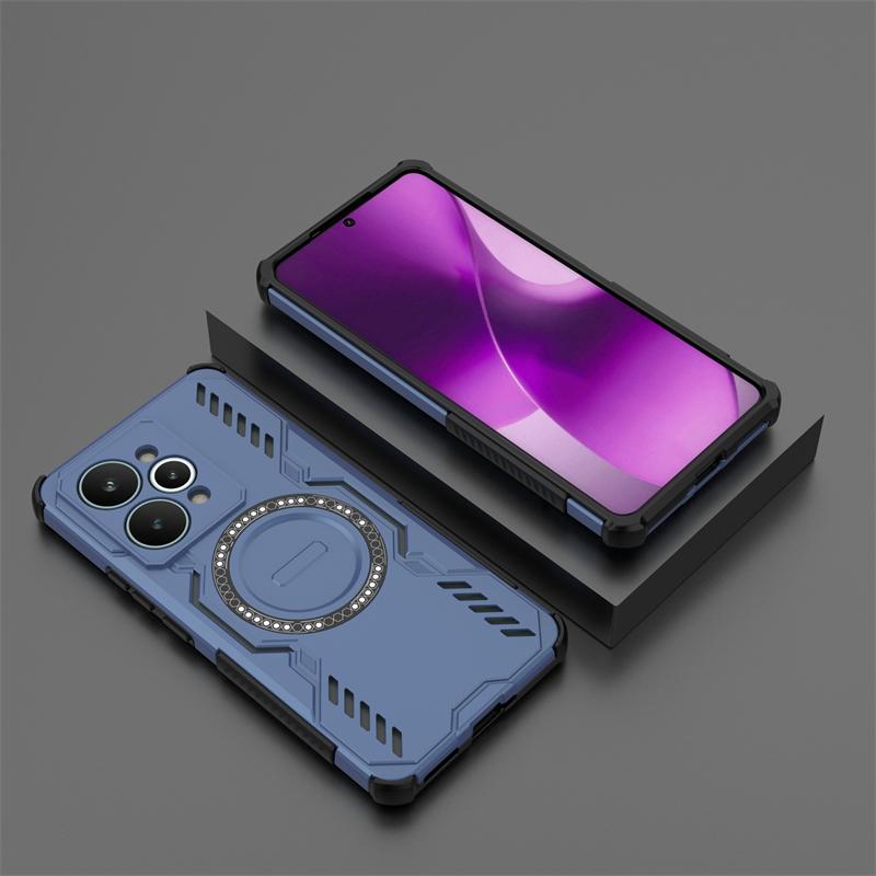 Shockproof Armor Case For Realme 15 Pro Magnetic Adsorption Wireless Charge Cover For Realme 15 Pro Case For Realme 15 Pro Case
