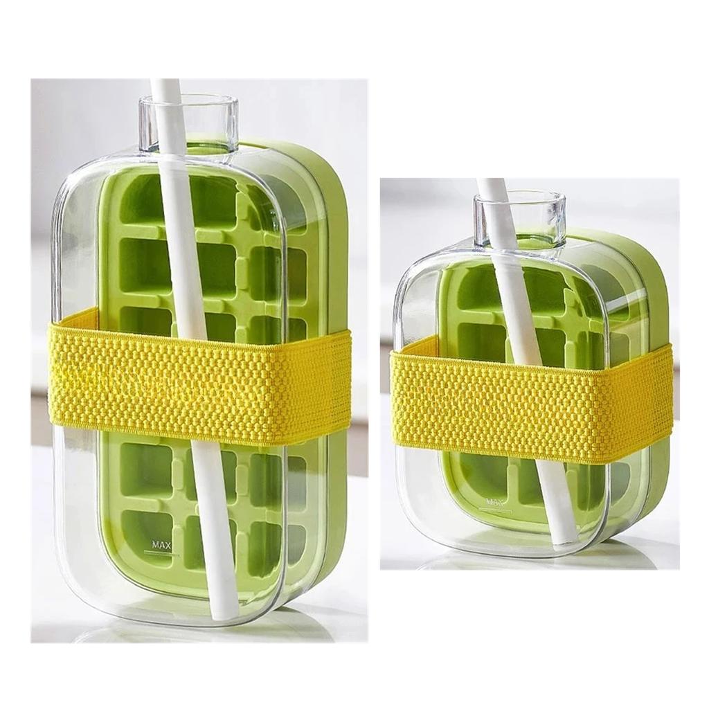 Whiskey Ice Cream Silicone Water Bottle Ice Cube Maker Portable Silicone Freezer Ice Trays Zero-contact Pressure Ice Cube Mold