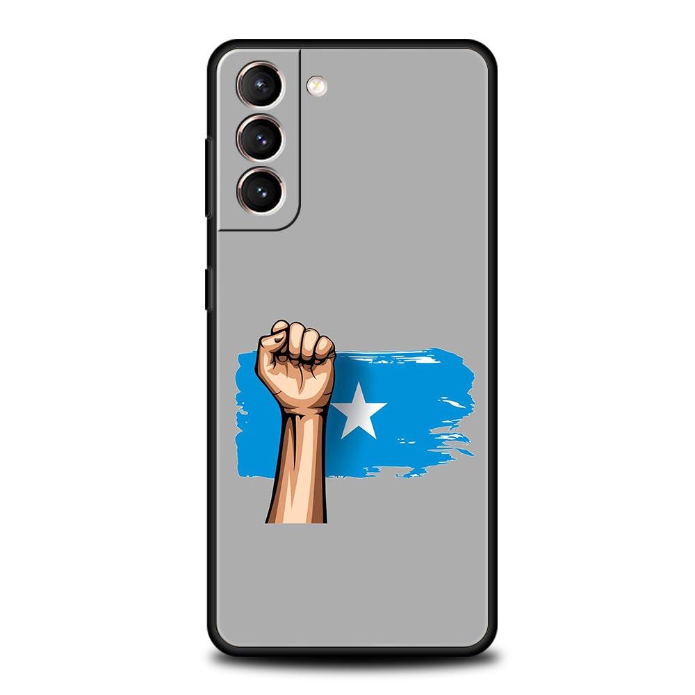 Phone Case For Samsung Galaxy S25 Edge S24 S23 S22 S21 Ultra S20 FE 5G S10 S10E S9 Plus Soft Cover Somali Somalia National Flag