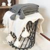 Nordic Style Tassel Wool Sofa Cover & Office Nap Blanket Shawl