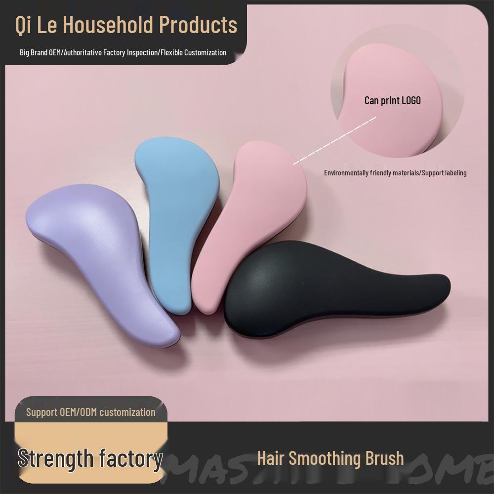 

Anti-Knot Massage Comb for Smooth Hair - Girls Portable Hairdressing Comb 18.5*8*4.3 cm чёрный