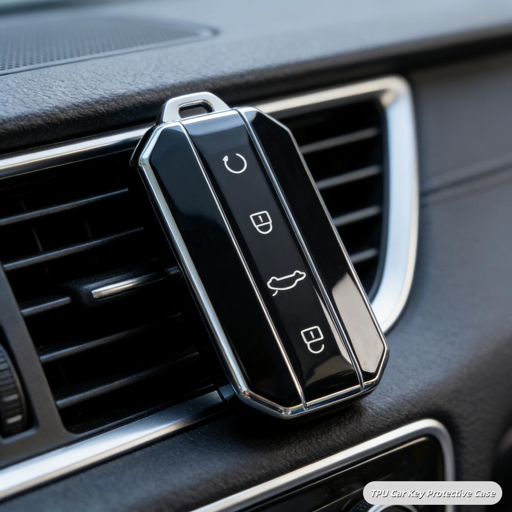 

Key Fob Cover for Chery Jaecoo J7 7 J5 5 2025 2026 Car Key Case Covers чёрный