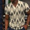 Men's POLO shirt, graphic print, short-sleeved POLO shirt
