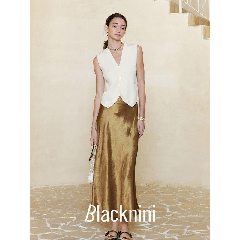 Blacknini Yin WAF/BC Vest Japan Triacetic Acid Elasticity Knitting Vest Cardigan (Three Colors)