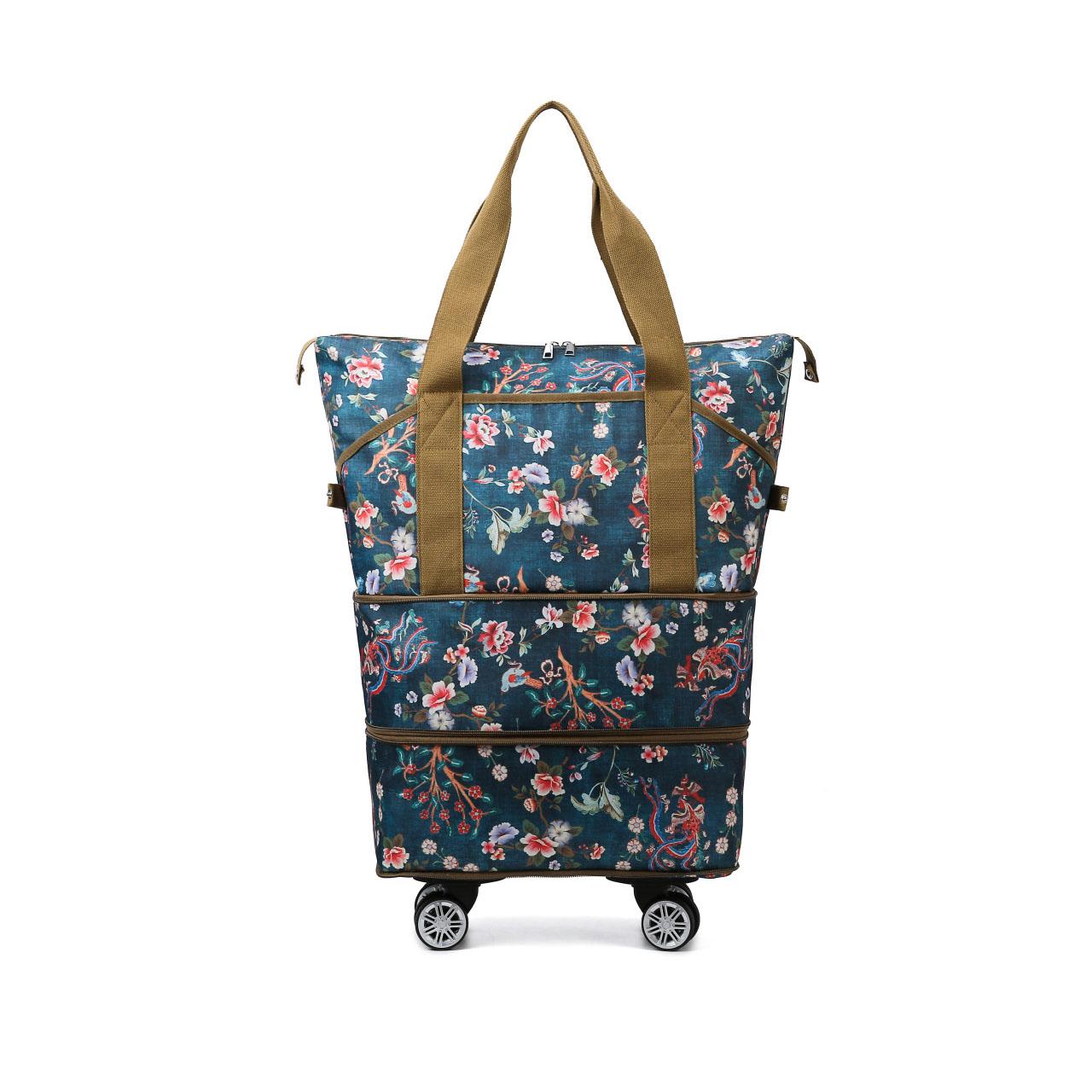 

Дорожная сумка из ткани Оксфорд, сумка для багажа, бесшумная универсальная дорожная сумка на колесах, сумка для перевозки самолетов, сумка на буксировочном колесе