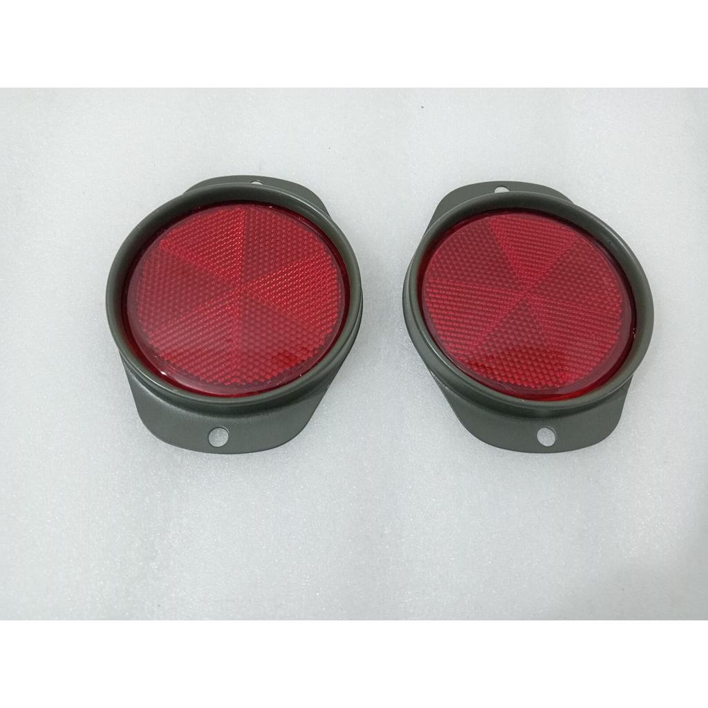 Red Reflector Assy Pair Late M-series For Jeeps Willys M38 M38A1 M151 M37 M715