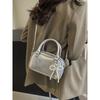 Summer Popular Silver Small Bag Women's 2025 New Arrival Fashion All-Match Messenger Bag Super Hot Satchel Bowling Bag