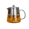 High Borosilicate Glass Teapot with Tea Filter for Office and Home Usage