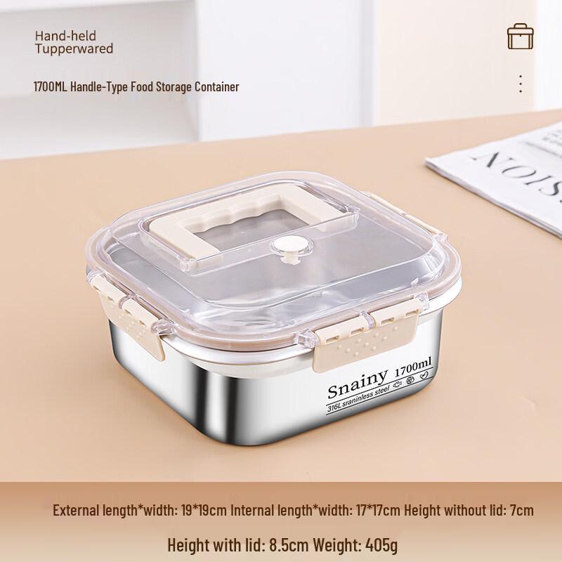 Xihe Portable 316L Stainless Steel Lunch Box