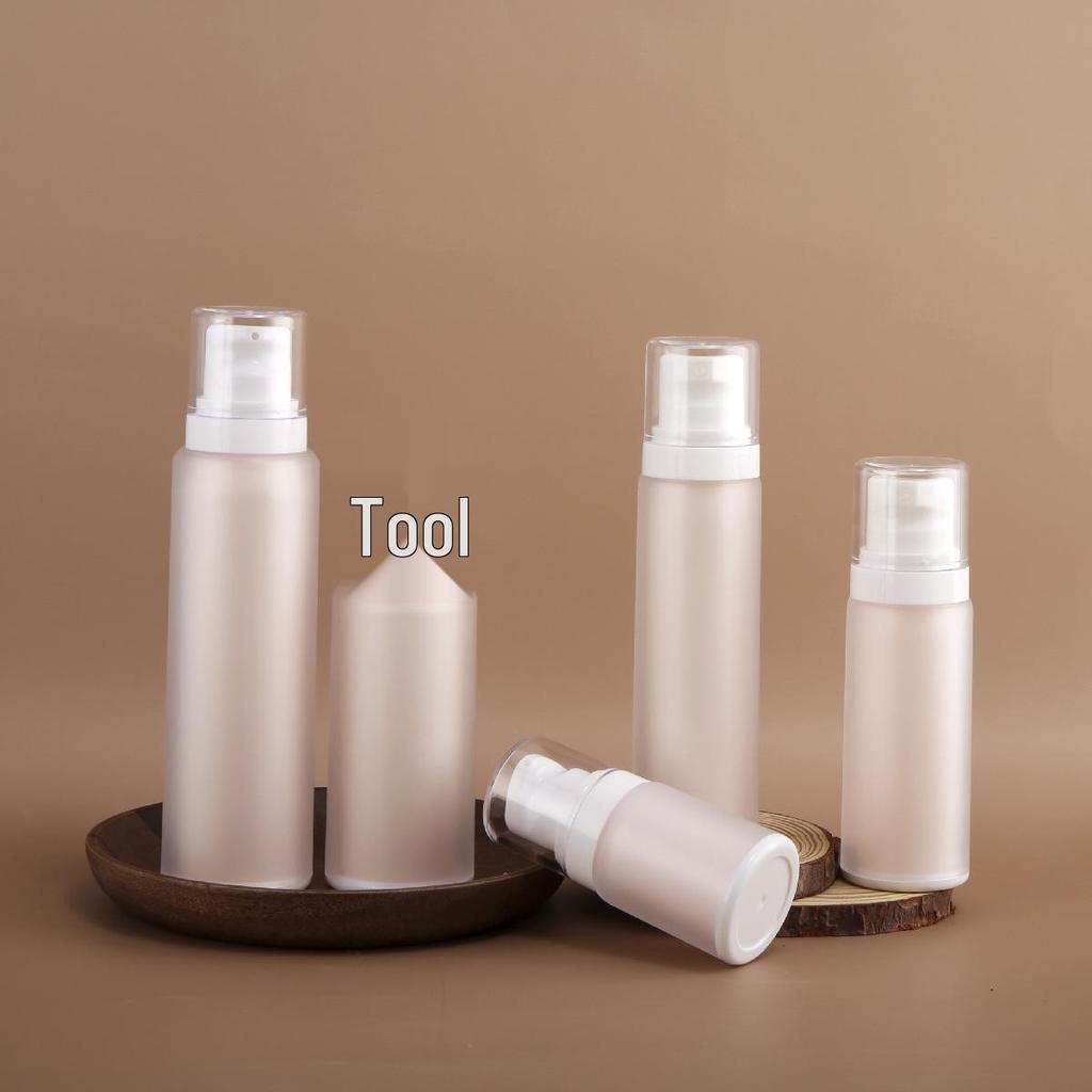 100ml/120ml Frosted Double-Layer Serum Lotion Spray Bottle Set
