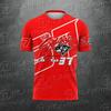 Nowy spersonalizowany męski T-shirt z kreskówkowym królikiem w stylu ulicznym z krótkim rękawem i szybkoschnącej tkaniny, wygodny