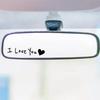 Valentinstag Geständnis Essential – „Ich liebe dich“ Auto Rückspiegel Aufkleber, PET-Material, Exklusives Romantisches Auto Aufkleber