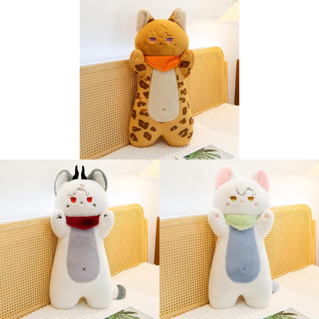 Siamese Cat Plush Toy Long Animal Pillow Gift For Kids And Teens