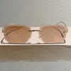 JYL TS Sunglasses UV Protection Frameless Wave Leopard Metal/3606