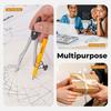 Nicpro 22 PCS Compass Geometry Tools with Case, Drafting Tools Geometry Set with Swing Arm Protractor, Rulers, Metal Compass, Square Set, Mechanical