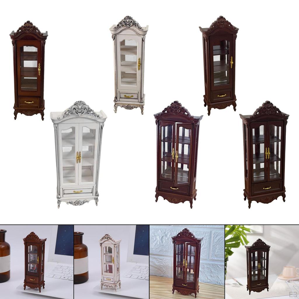 1:12 Dollhouse Cabinet Can Be Open Props Furniture