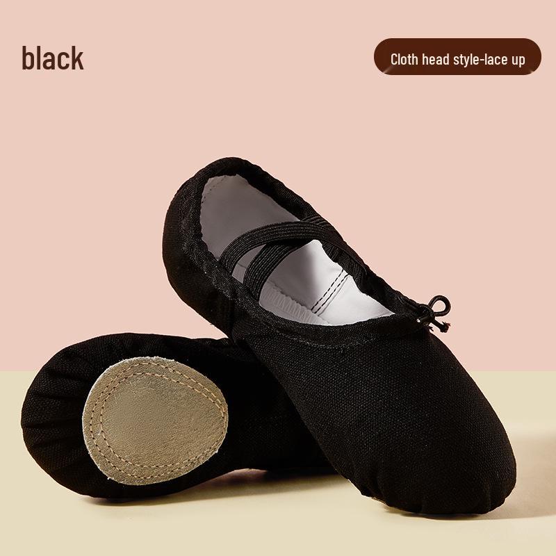 Scarpe da ballo per bambini con lacci e suole morbide, scarpe da ballo da gatto per adulti, scarpe da ballo per la pratica dello yoga