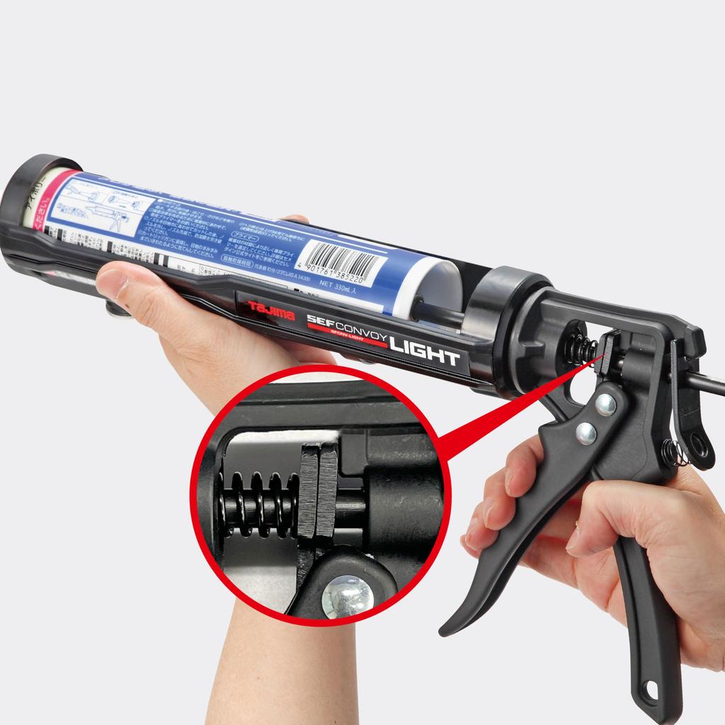 TAJIMA Safe System Caulking Safe Convoy Light Equipped with a Safe Hook for Waist Mounted Facing Upward To Prevent Rotary Handle for Easy Control of