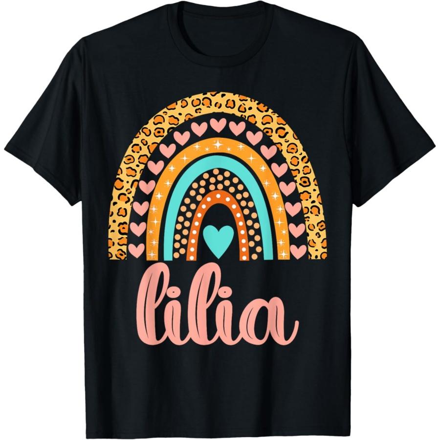 Lilia T-Shirt Lilia Name Birthday Shirt Gift T-Shirt S