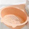Circular Creative Cartoon Cat Kitchen Sink Filter Fruit Vegetable Drainage Basket Filter Rack Sponge Rack Tools Home Furnishings
