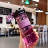 Portable Water Bottle Leakproof Non-Toxic BPA Free Plastic Water Bottle with Volume Scale Anti Drop Outdoor Sports Water Bottle