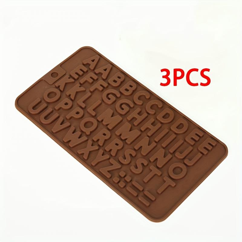 

WTEMPO 3PCS Coffee English Letters Silicone Mini Fondant Molds Creative DIY Digital Chocolate Cake Decoration Molds 3pcs