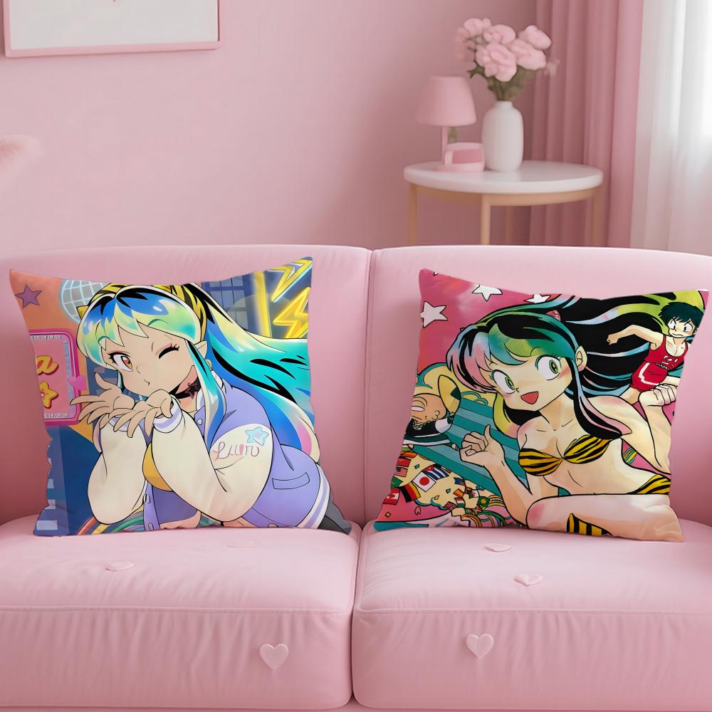 Funda de Cojín Urusei Yatsura Cómoda Reversible Ideal para Coche Sofá Dormitorio y Más