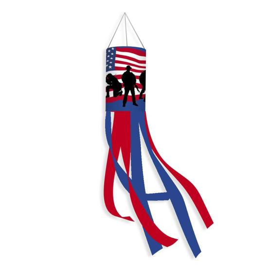 Amerikanische Flagge Windfahne 4. Juli Dekorationen Unabhängigkeitstag Wetterfeste Flagge Patriotische Dekoration für Garten Hof