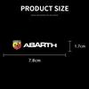 HIBWO1 Car Steering Wheel Badge Stickers Car Door Handle Label Decal For Fiat Abarth 595 Abarth 500 Abarth 124 Spider Car Accessories