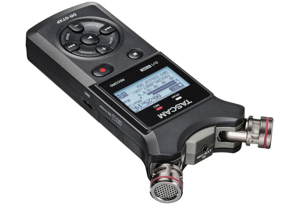 Tascam DR-07XP - Portable digital recorder with in