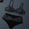 Sexy Plus-Size Polka-Dot Bikini-Badeanzug XL Push-Up Plus-Size