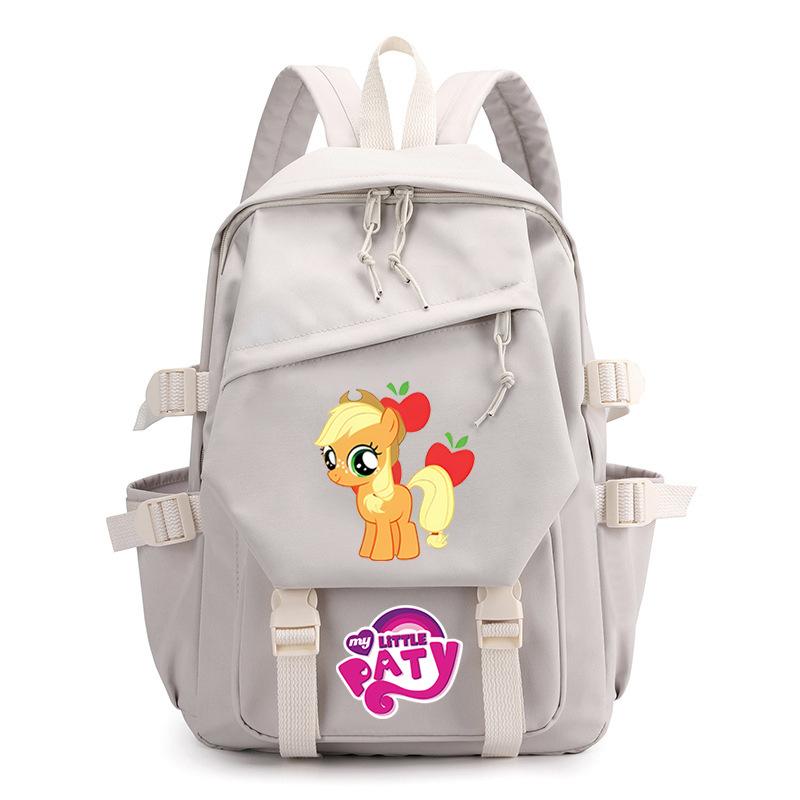 Pony Poly Rainbow Pony Printed Student School Bag Large Capacity Primary And Secondary School Student School Bag Children'S Backpack