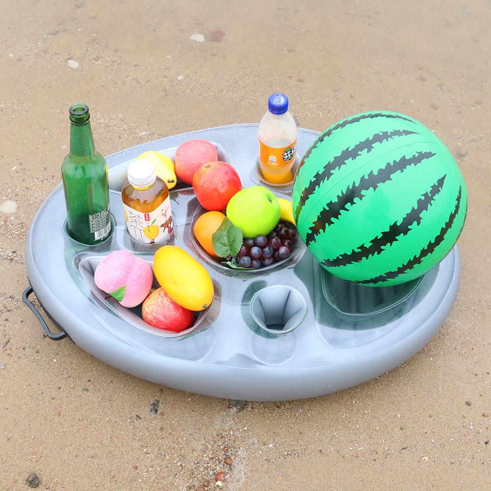 Multi-Hole Inflatable Tray & Cup Holder for Parties